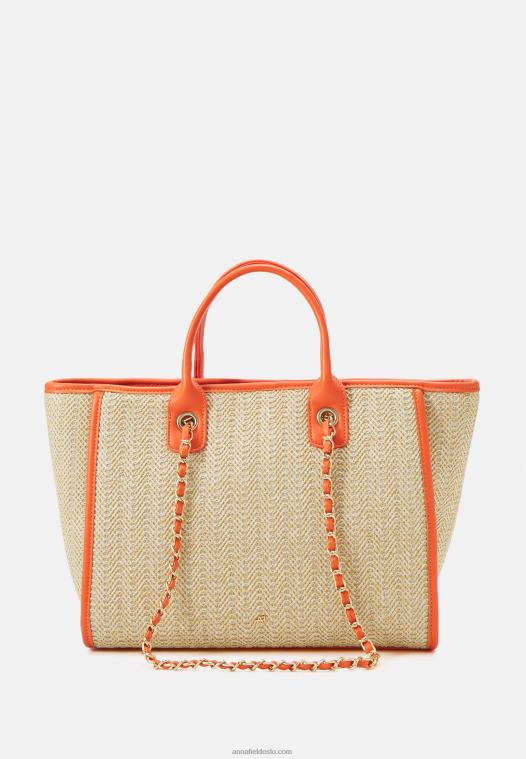 Anna Field kvinner tote bag oransje P266L2460