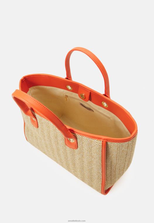 Anna Field kvinner tote bag oransje P266L2460
