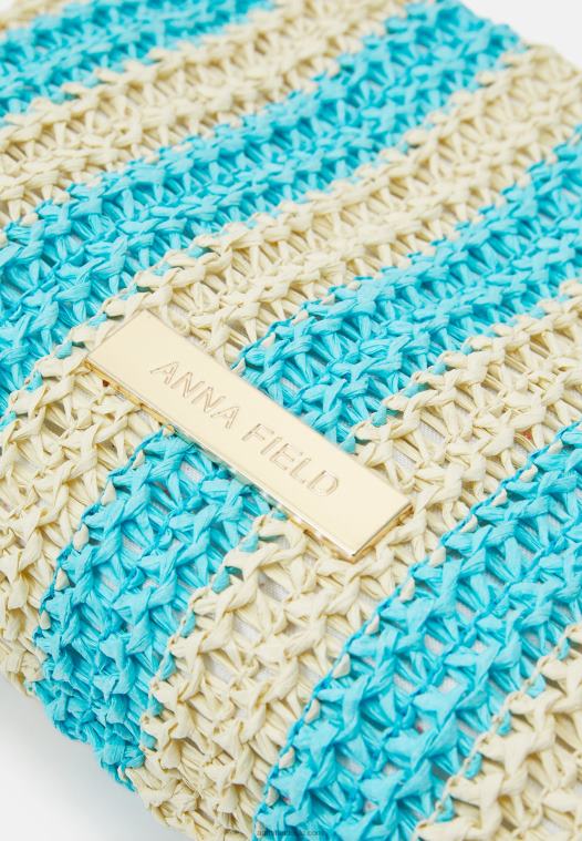 Anna Field kvinner vaskepose beige/blå P266L2646