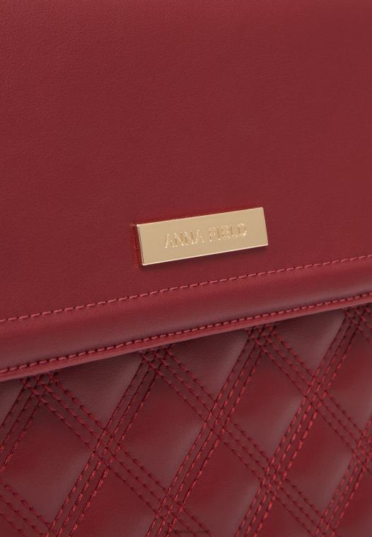 Anna Field kvinner veske 304 bordeaux P266L2330