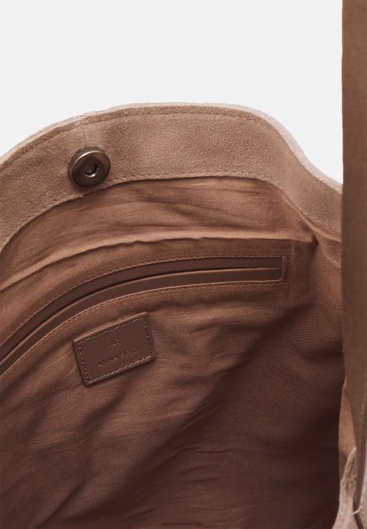 Anna Field kvinner veske i skinn rosa P266L2289