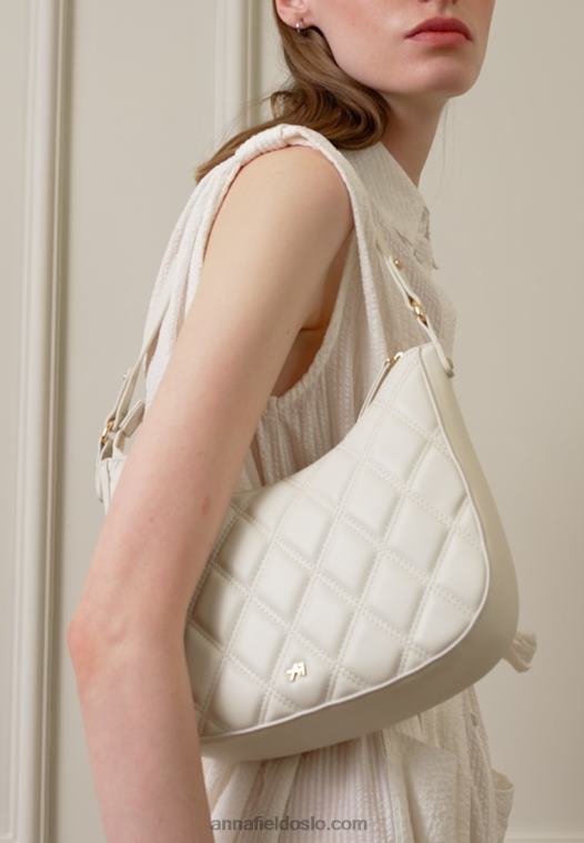 Anna Field kvinner veske off white P266L2350