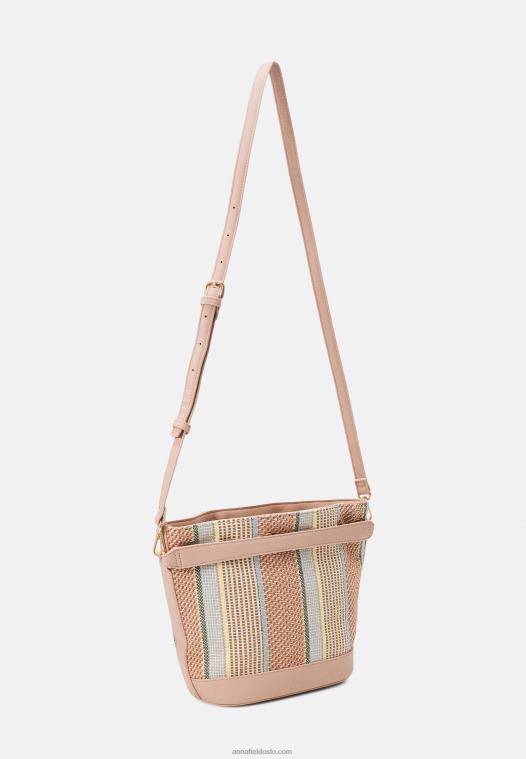 Anna Field kvinner veske rosa P266L2374