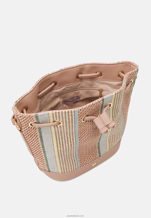 Anna Field kvinner veske rosa P266L2374