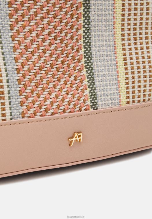 Anna Field kvinner veske rosa P266L2374