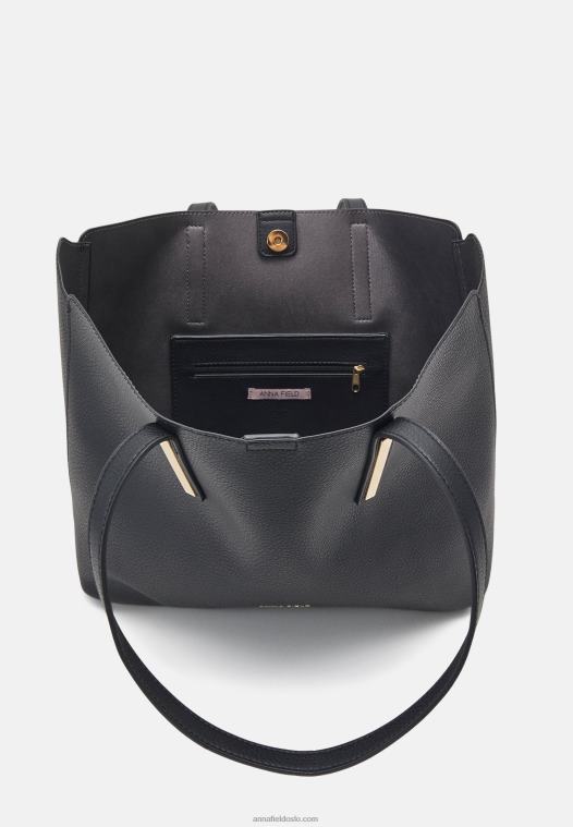 Anna Field kvinner veske svart P266L2487